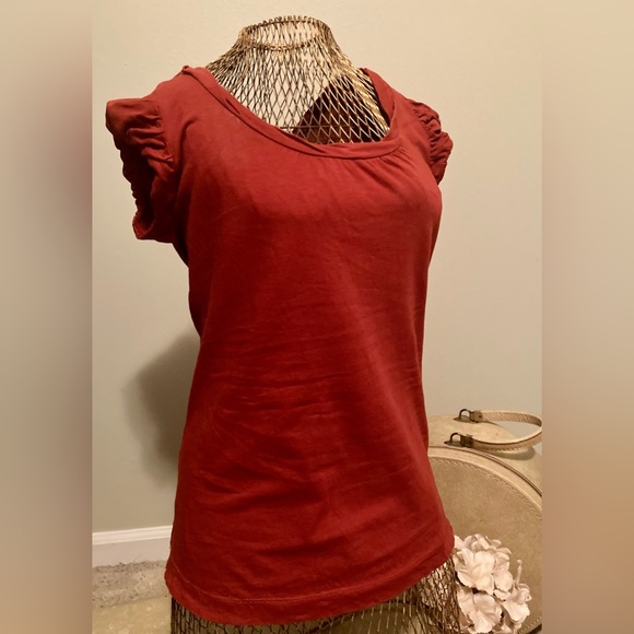Banana Republic Tops - Banana Republic Short Sleeve Top -Burnt Orange